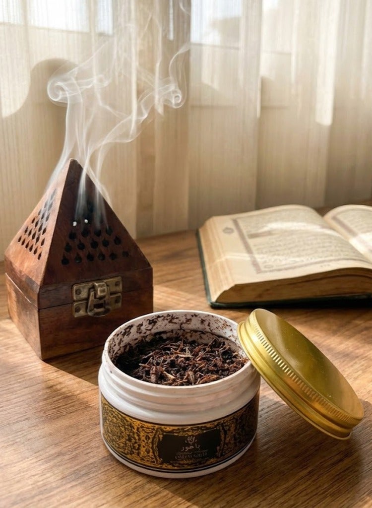 أود أل سعود بخور عود عنبر ٨٠ غرام، علبة هدايا، عطر يدوم طويلًا، مثالي للصلاة والعبادة والاحتفالات - Image 2